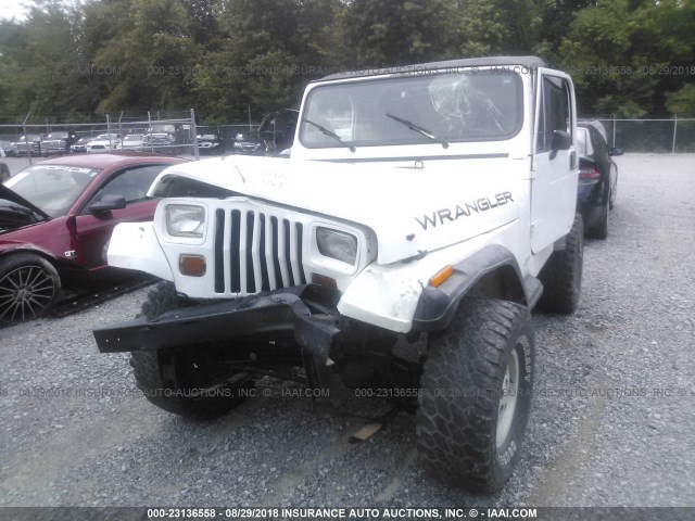 1J4FY19P4SP201395 - 1995 JEEP WRANGLER / YJ S/RIO GRANDE WHITE photo 6