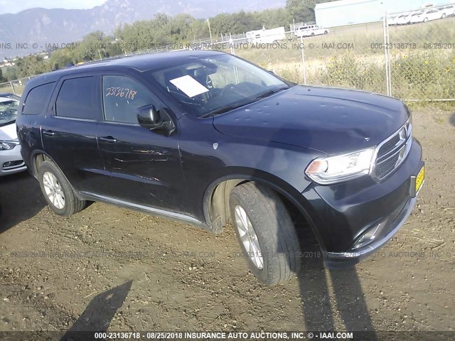 1C4RDJAG3EC591203 - 2014 DODGE DURANGO SXT BLACK photo 1