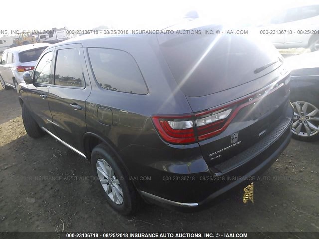 1C4RDJAG3EC591203 - 2014 DODGE DURANGO SXT BLACK photo 3