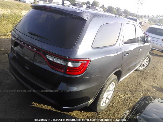 1C4RDJAG3EC591203 - 2014 DODGE DURANGO SXT BLACK photo 4