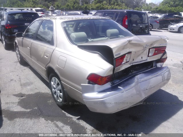 JT2BG22K210554388 - 2001 TOYOTA CAMRY CE/LE/XLE GOLD photo 3