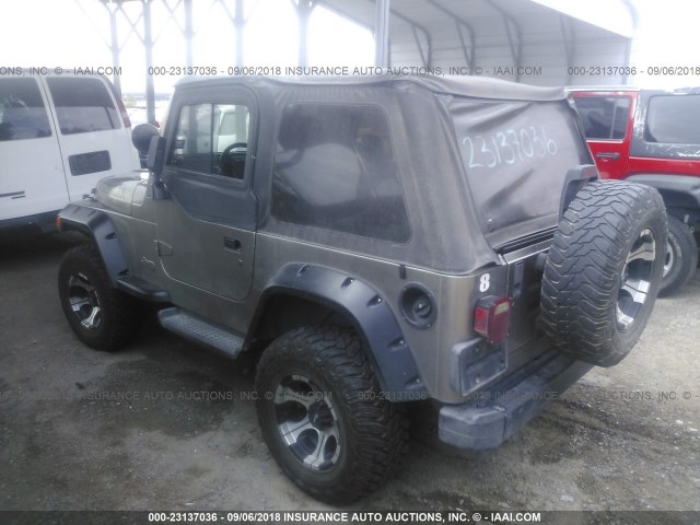 1J4FY29PXVP493158 - 1997 JEEP WRANGLER / TJ SE BEIGE photo 3