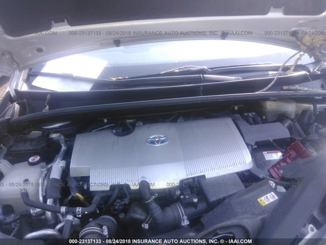 JTDKARFP6H3040396 - 2017 TOYOTA PRIUS PRIME  银色 照片 10