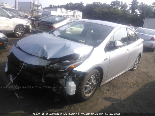 JTDKARFP6H3040396 - 2017 TOYOTA PRIUS PRIME  银色 照片 2