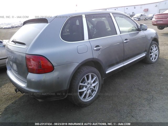 WP1AB29P74LA69734 - 2004 PORSCHE CAYENNE S GRAY photo 4