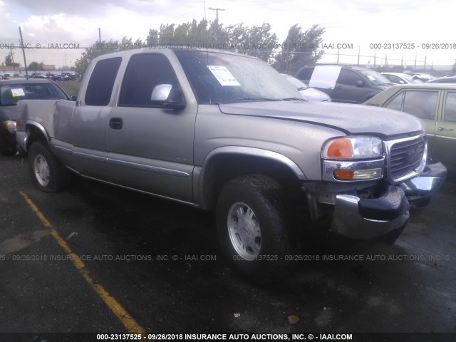 1GTEK19T6YE107622 - 2000 GMC NEW SIERRA K1500 GRAY photo 1