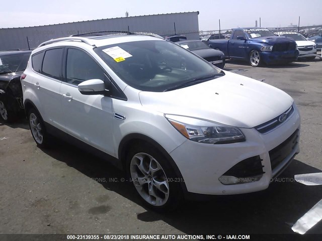 1FMCU9J98FUC39313 - 2015 FORD ESCAPE TITANIUM WHITE photo 1