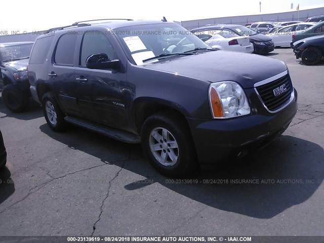 1GKUKCE02AR109017 - 2010 GMC YUKON SLT GRAY photo 1