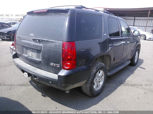 1GKUKCE02AR109017 - 2010 GMC YUKON SLT GRAY photo 4