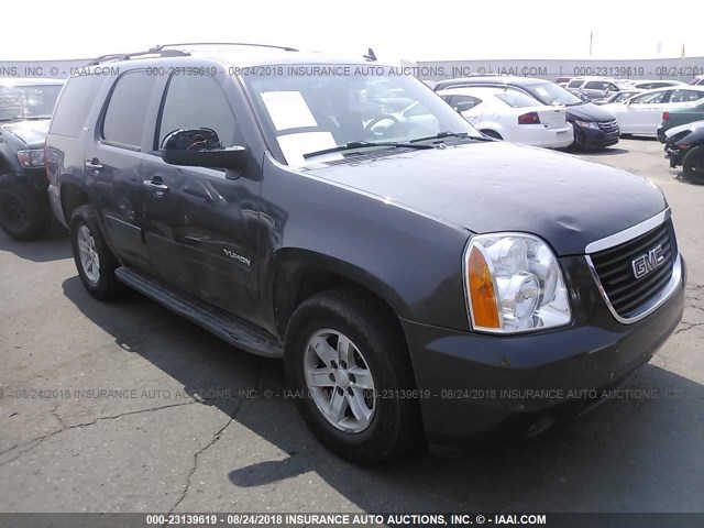 1GKUKCE02AR109017 - 2010 GMC YUKON SLT GRAY photo 6