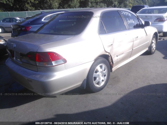 1HGCG56672A020830 - 2002 HONDA ACCORD EX TAN photo 4