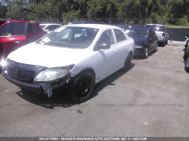 2T1BU4EE6AC427442 - 2010 TOYOTA COROLLA S/LE/XLE WHITE photo 2