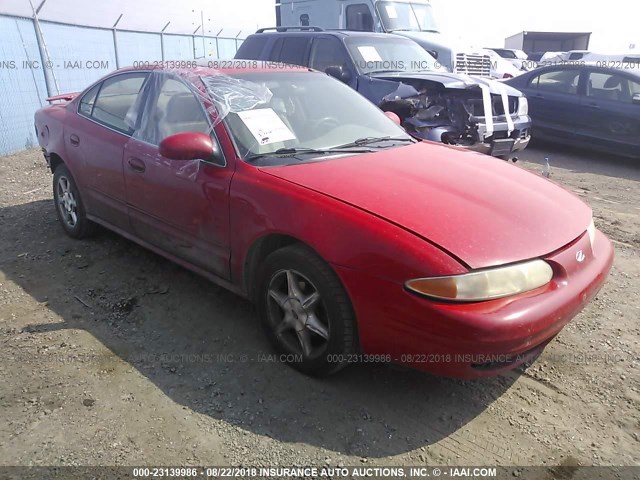 1G3NF52E6YC342654 - 2000 OLDSMOBILE ALERO GLS RED photo 1