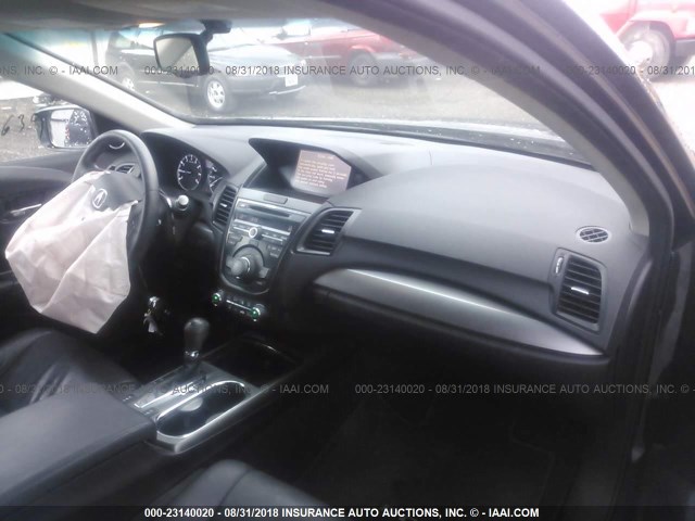 5J8TB4H57FL009267 - 2015 ACURA RDX TECHNOLOGY GRAY photo 5