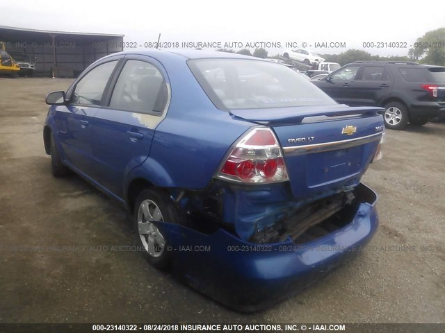 KL1TD56E99B404926 - 2009 CHEVROLET AVEO LS/LT ლურჯი ფოტო 3