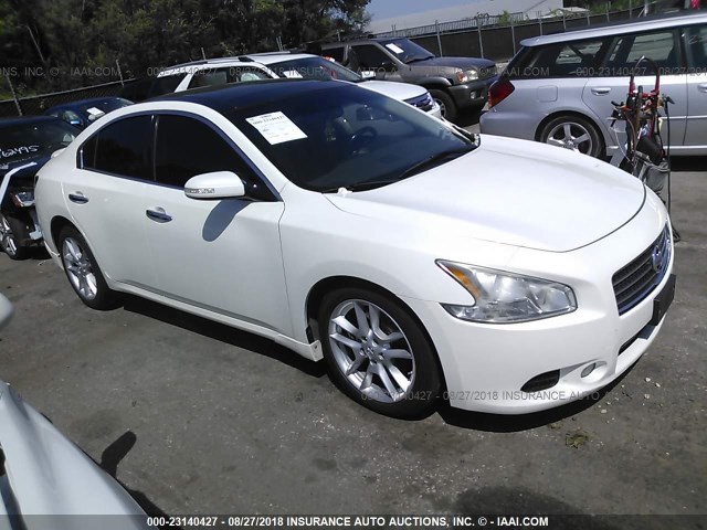 1N4AA5AP2BC837978 - 2011 NISSAN MAXIMA S/SV WHITE photo 1