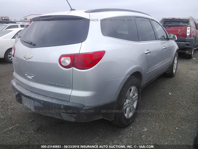 1GNLVGED1AS133544 - 2010 CHEVROLET TRAVERSE LT SILVER photo 4