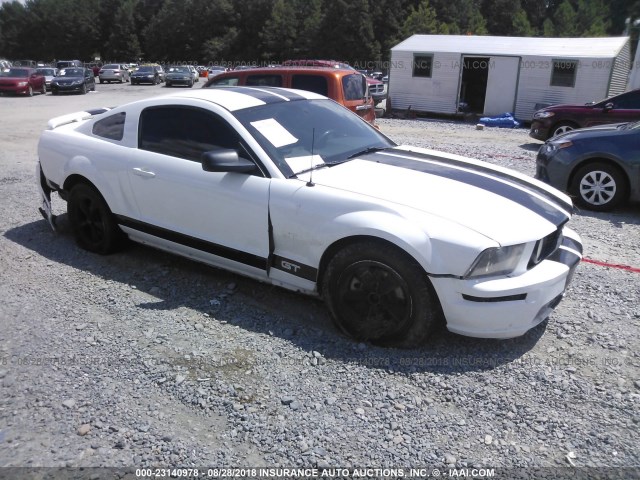 1ZVHT82H855147718 - 2005 FORD MUSTANG GT WHITE photo 1