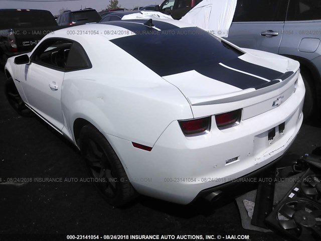 2G1FT1EW2B9169149 - 2011 CHEVROLET CAMARO 2SS WHITE photo 3