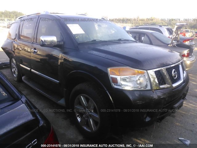 5N1BA0NF8AN603152 - 2010 NISSAN ARMADA PLATINUM BLACK photo 1