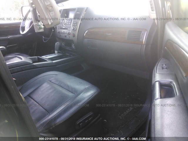 5N1BA0NF8AN603152 - 2010 NISSAN ARMADA PLATINUM BLACK photo 5