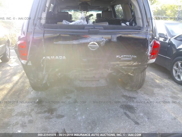 5N1BA0NF8AN603152 - 2010 NISSAN ARMADA PLATINUM BLACK photo 6