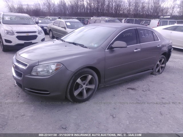 1G1ZC5E0XCF243927 - 2012 CHEVROLET MALIBU 1LT GRAY photo 2
