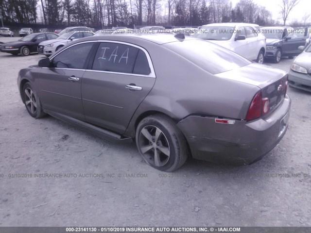 1G1ZC5E0XCF243927 - 2012 CHEVROLET MALIBU 1LT GRAY photo 3