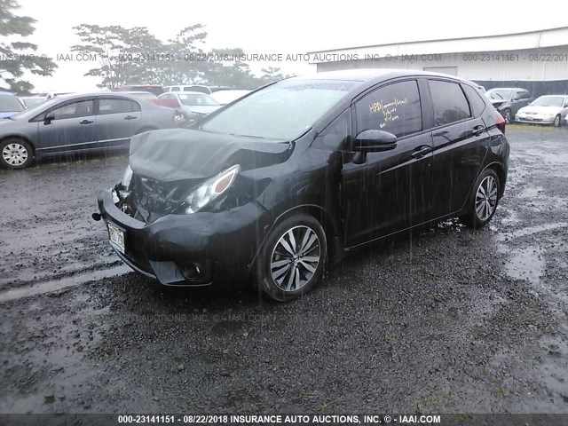 JHMGK5H76GS004946 - 2016 HONDA FIT EX/EXL BLACK photo 2