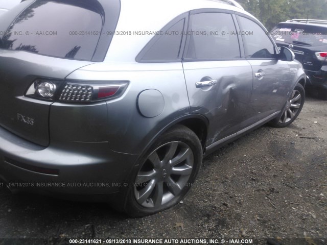 JNRAS08W96X206358 - 2006 INFINITI FX35 GRAY photo 6