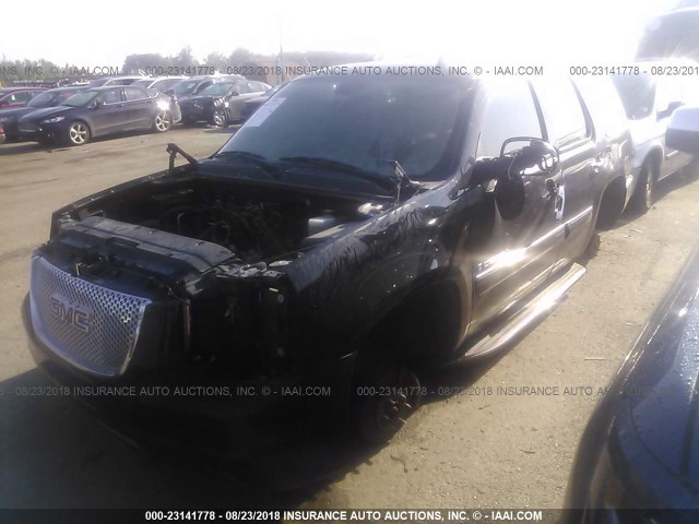 1GKFK63858J240440 - 2008 GMC YUKON DENALI BLACK photo 2