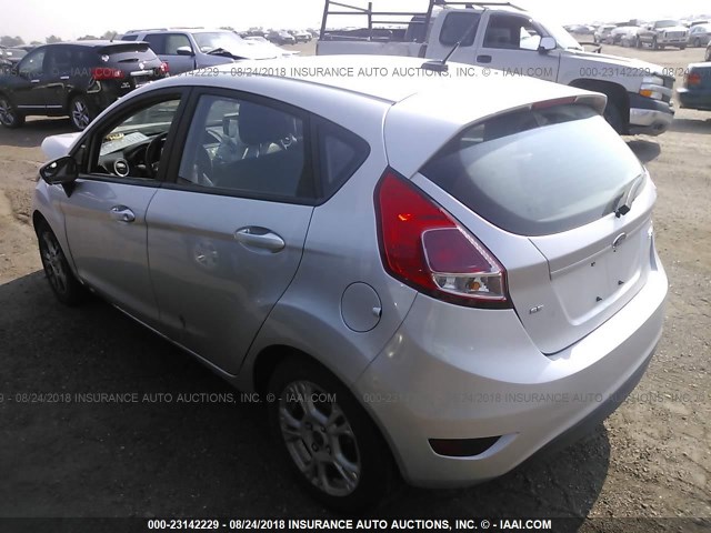 3FADP4EJ1GM188577 - 2016 FORD FIESTA SE SILVER photo 3