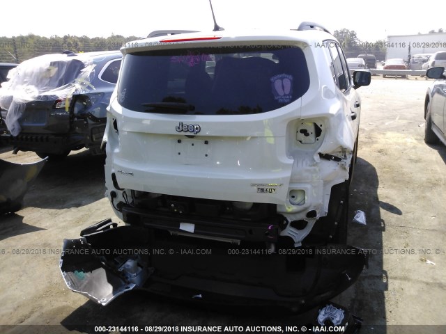 ZACCJBAB8HPF86488 - 2017 JEEP RENEGADE SPORT WHITE photo 6