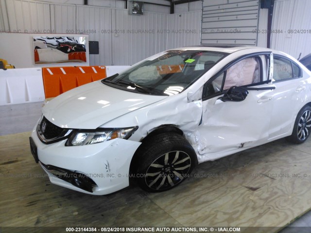 19XFB2F99FE240640 - 2015 HONDA CIVIC EXL WHITE photo 6