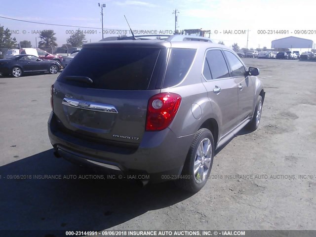 2CNFLGEY2A6410330 - 2010 CHEVROLET EQUINOX LTZ BEIGE photo 4