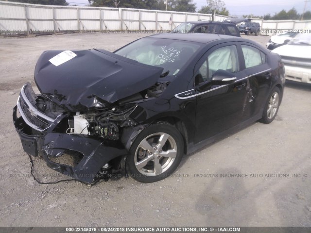 1G1RA6E42EU117560 - 2014 CHEVROLET VOLT BLACK photo 2