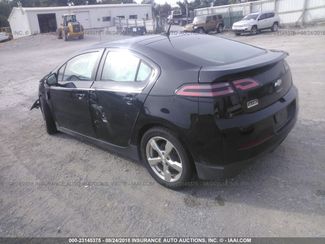 1G1RA6E42EU117560 - 2014 CHEVROLET VOLT BLACK photo 3