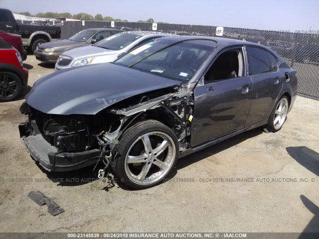 JTHBE1BLXD5021811 - 2013 LEXUS GS 350 GRAY photo 2