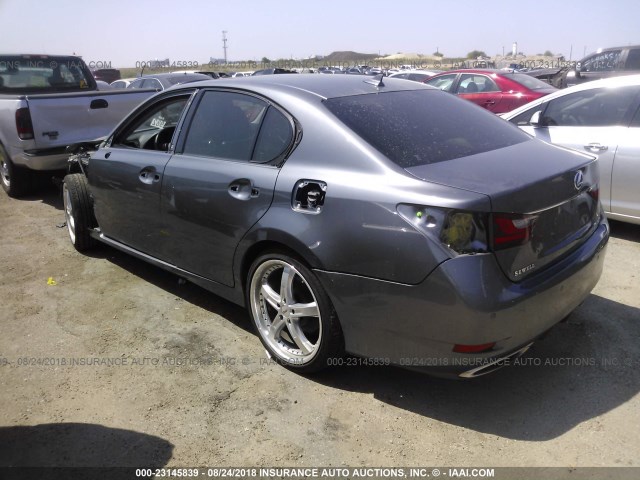 JTHBE1BLXD5021811 - 2013 LEXUS GS 350 GRAY photo 3