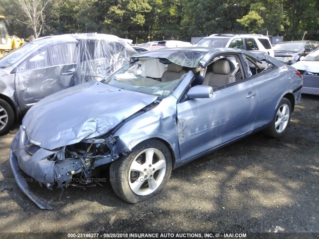 4T1CA30P26U077121 - 2006 TOYOTA CAMRY SOLARA SE/SLE BLUE photo 2