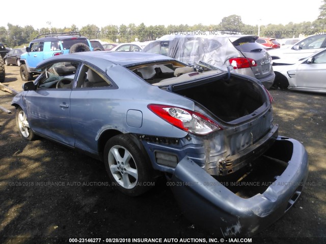 4T1CA30P26U077121 - 2006 TOYOTA CAMRY SOLARA SE/SLE BLUE photo 3