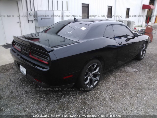 2C3CDZBT7FH713404 - 2015 DODGE CHALLENGER SXT PLUS BLACK photo 4