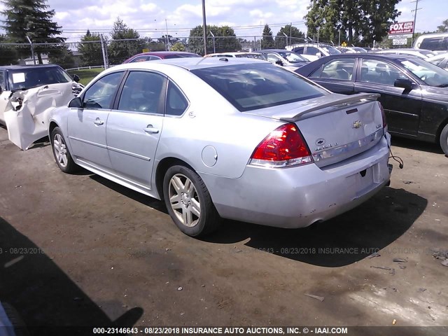 2G1WC57M691315452 - 2009 CHEVROLET IMPALA 2LT SILVER photo 3