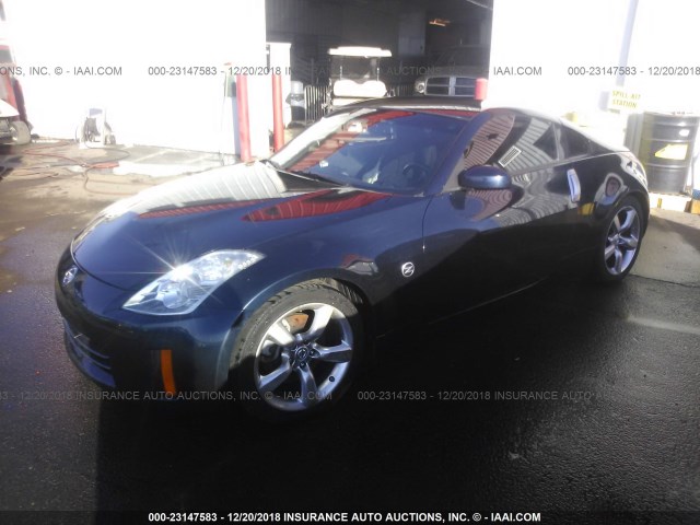 JN1BZ34E18M751444 - 2008 NISSAN 350Z COUPE BLUE photo 2