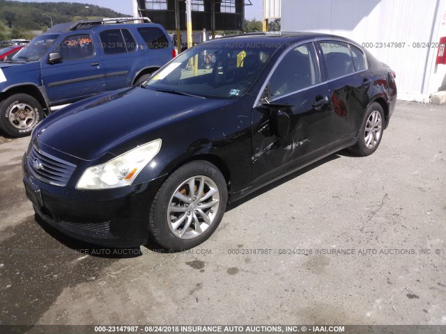 JNKCV61F99M362370 - 2009 INFINITI G37 BLACK photo 2