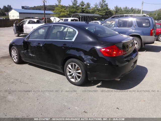 JNKCV61F99M362370 - 2009 INFINITI G37 BLACK photo 3