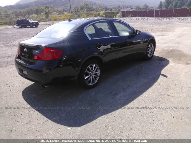 JNKCV61F99M362370 - 2009 INFINITI G37 BLACK photo 4