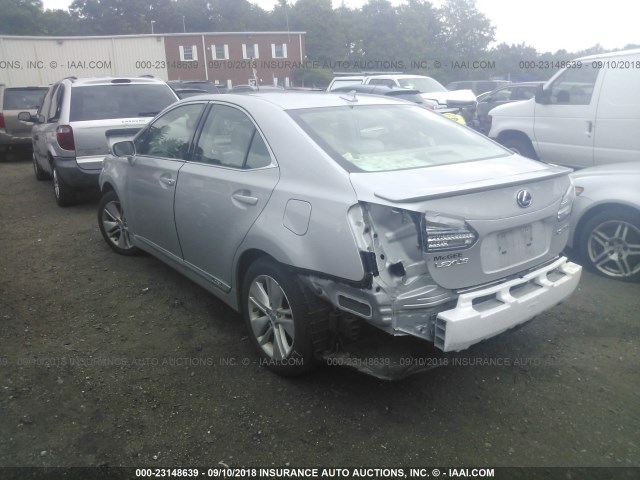 JTHBB1BA4A2003423 - 2010 LEXUS HS 250H SILVER photo 3