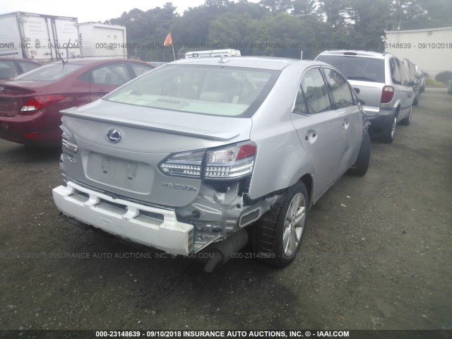 JTHBB1BA4A2003423 - 2010 LEXUS HS 250H SILVER photo 4