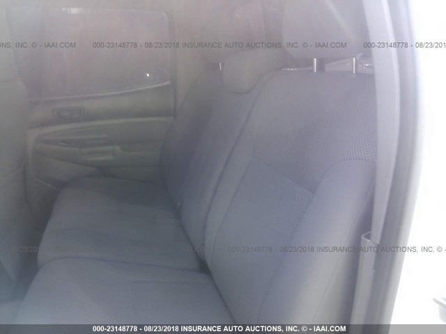5TEMU52N47Z390090 - 2007 TOYOTA TACOMA DOUBLE CAB LONG BED WHITE photo 8